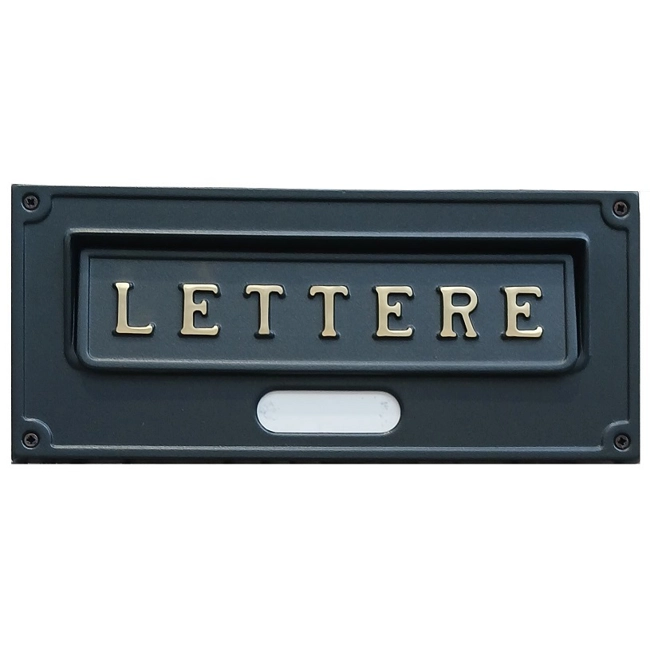 Vendita online Placca lettere Roma verniciata ghisa art.A6GHN